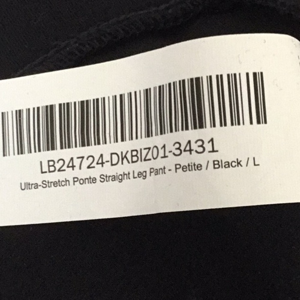 Quince Ultra Stretch Ponte Straight Leg Pants, Black. Career, Casual, Comfort. - Picture 11 of 11